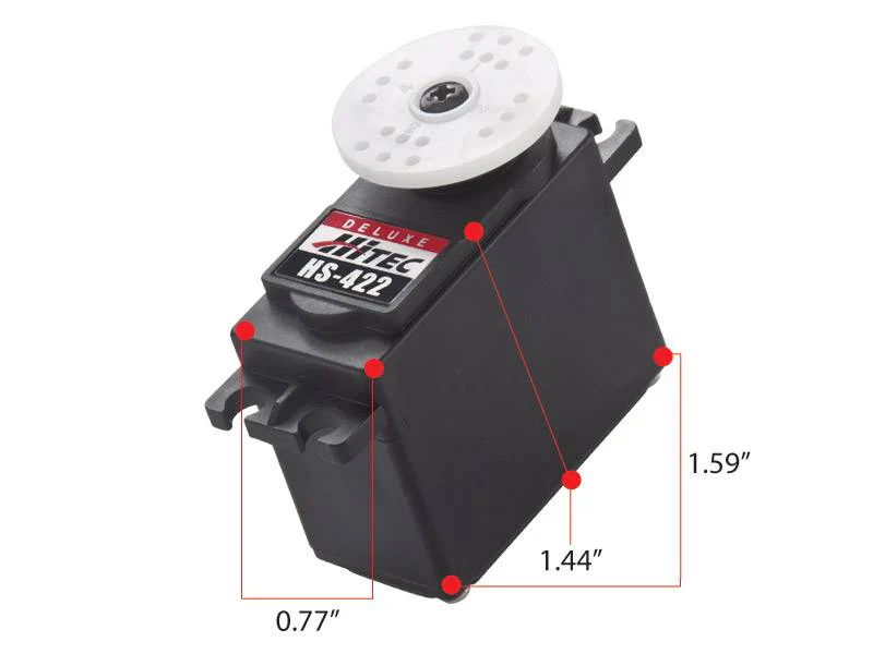 Hitec HS422 Standard Analogue Cored Servo 45.5g 4.1kg/0.16s 4.8V - 6.0V 2213240 - Image 5