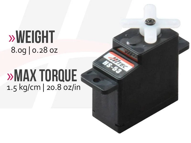 Hitec HS53 Ultra Micro Analogue Cored Servo 8g 1.9kg/0.13s 4.8V - 6.0V 2212057