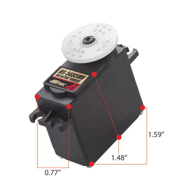 Hitec HS5685MH Standard Digital Cored Servo 57g 12.9kg/0.17s 6.0V - 7.4V 2217640 - Image 2