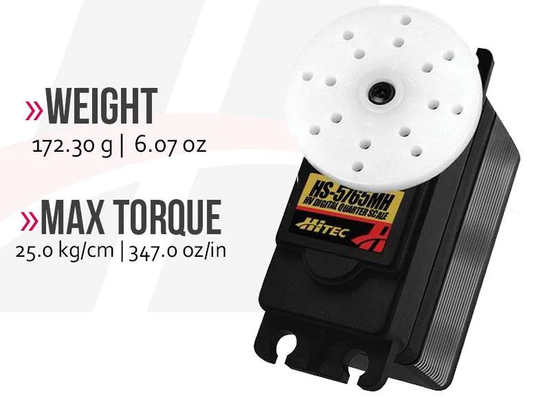 Hitec HS5765MH Giant Digital Cored Servo 172.3g 25kg/0.13s 6.0V - 7.4V 2219520