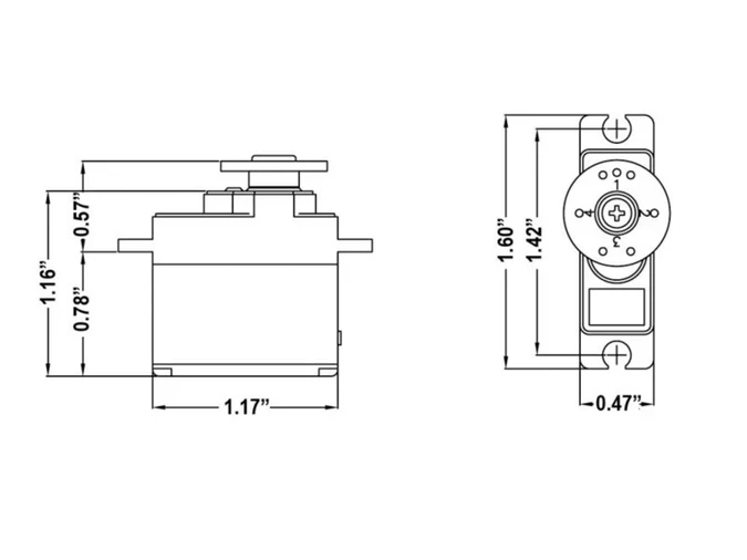 Hitec HS82MG Micro Analogue Cored Servo 19g 3.4kg/0.1s 4.8V - 6.0V 2212150 - Image 8