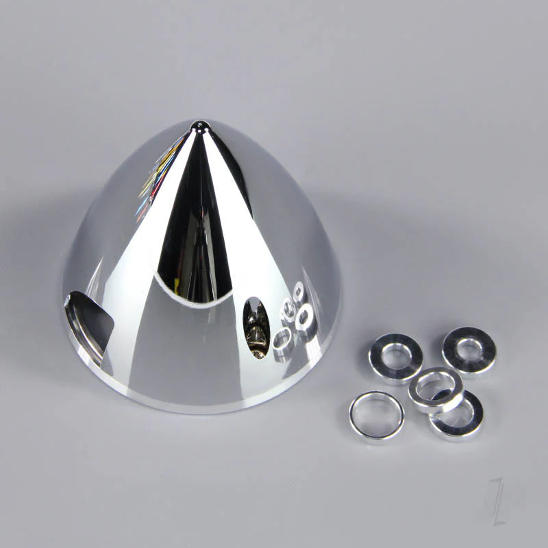 J Perkins 45mm Chrome Look Spinner (with Aluminium Back Plate) JPDAC02051