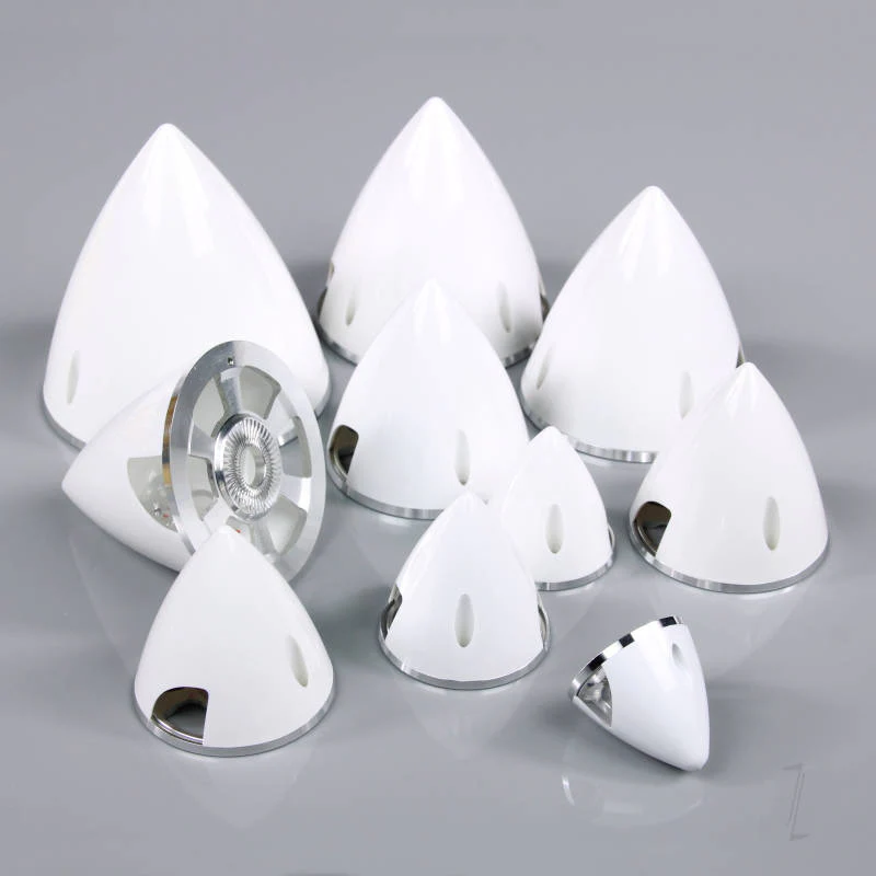 J Perkins 51mm White Spinner (with Aluminium Back Plate) JPDAC02010 - Image 2