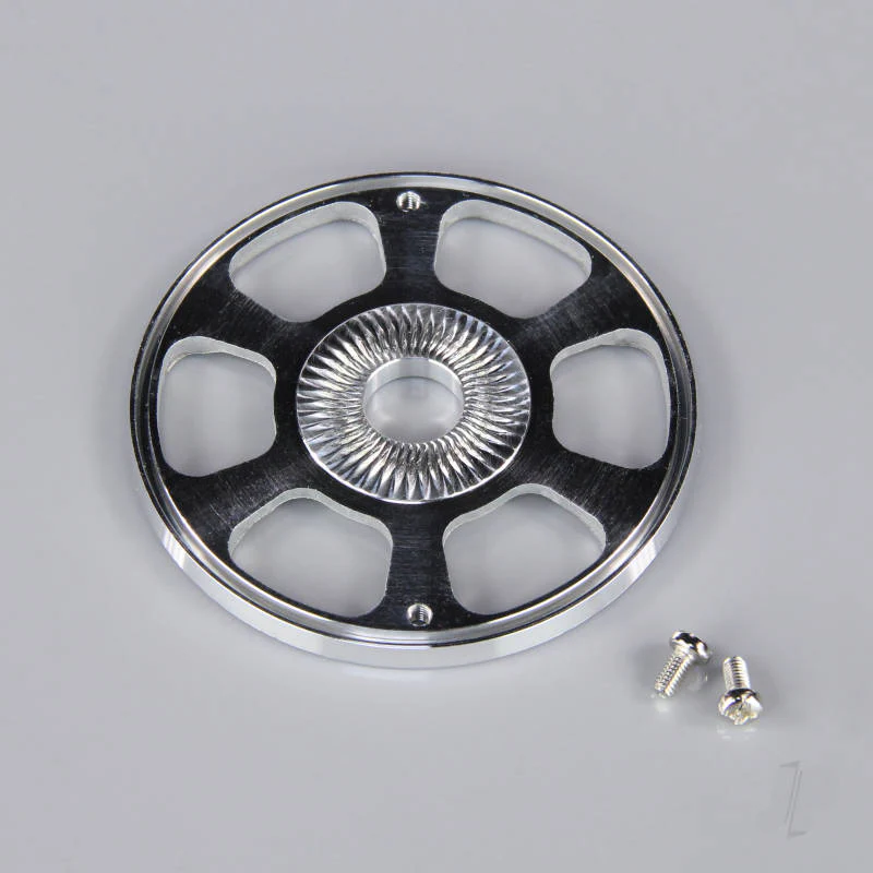 J Perkins 63mm Chrome Look Spinner (with Aluminium Back Plate) JPDAC02054 - Image 3
