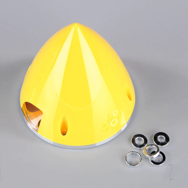 J Perkins 82mm Yellow Spinner (with Aluminium Back Plate) JPDAC02031