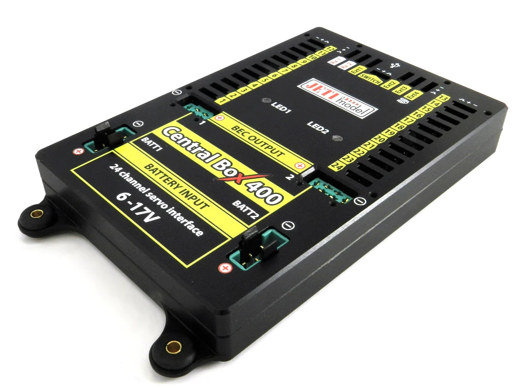 Jeti Central Box 400 + 2 x RSAT2 + RC Switch DUPLEX 2.4EX J-CB-400-RS-RCSW - Image 5