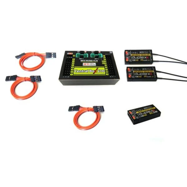 JETI Duplex 2.4EX Central Box 210 + 2 RSat2 + RC-Switch J-CB-210-RS-RCSW
