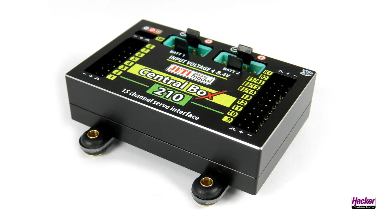 JETI Duplex 2.4EX Central Box 210 + 2 RSat2 + RC-Switch J-CB-210-RS-RCSW - Image 2