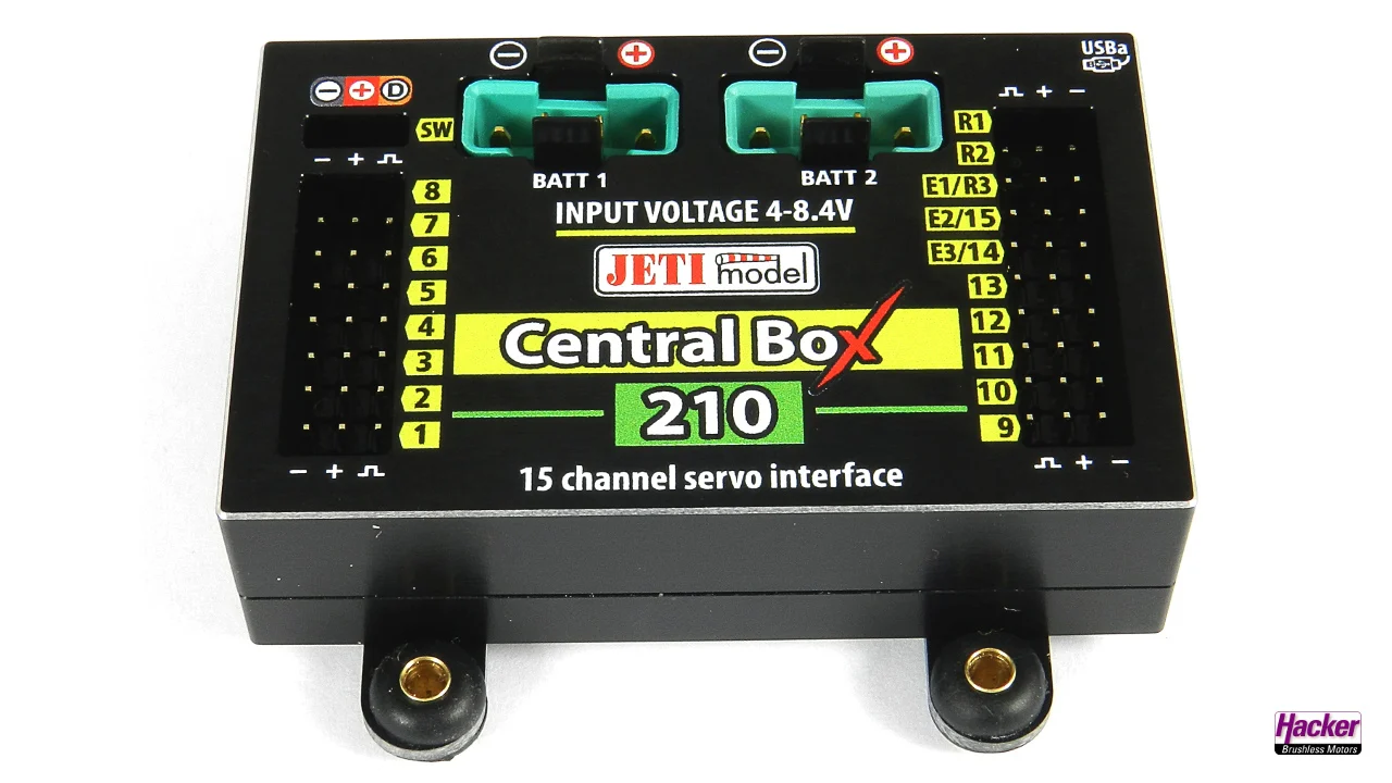 JETI Duplex 2.4EX Central Box 210 + 2 RSat2 + RC-Switch J-CB-210-RS-RCSW - Image 5
