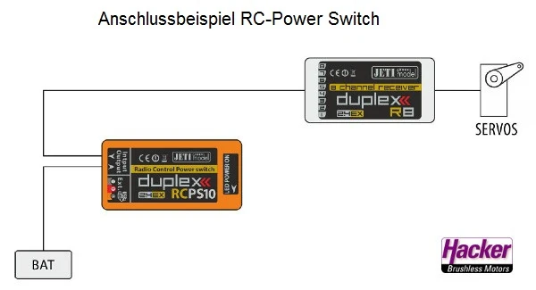 Jeti Duplex 2.4EX RC Power Switch 5 JDEX-RCPS5 80001228 - Image 2