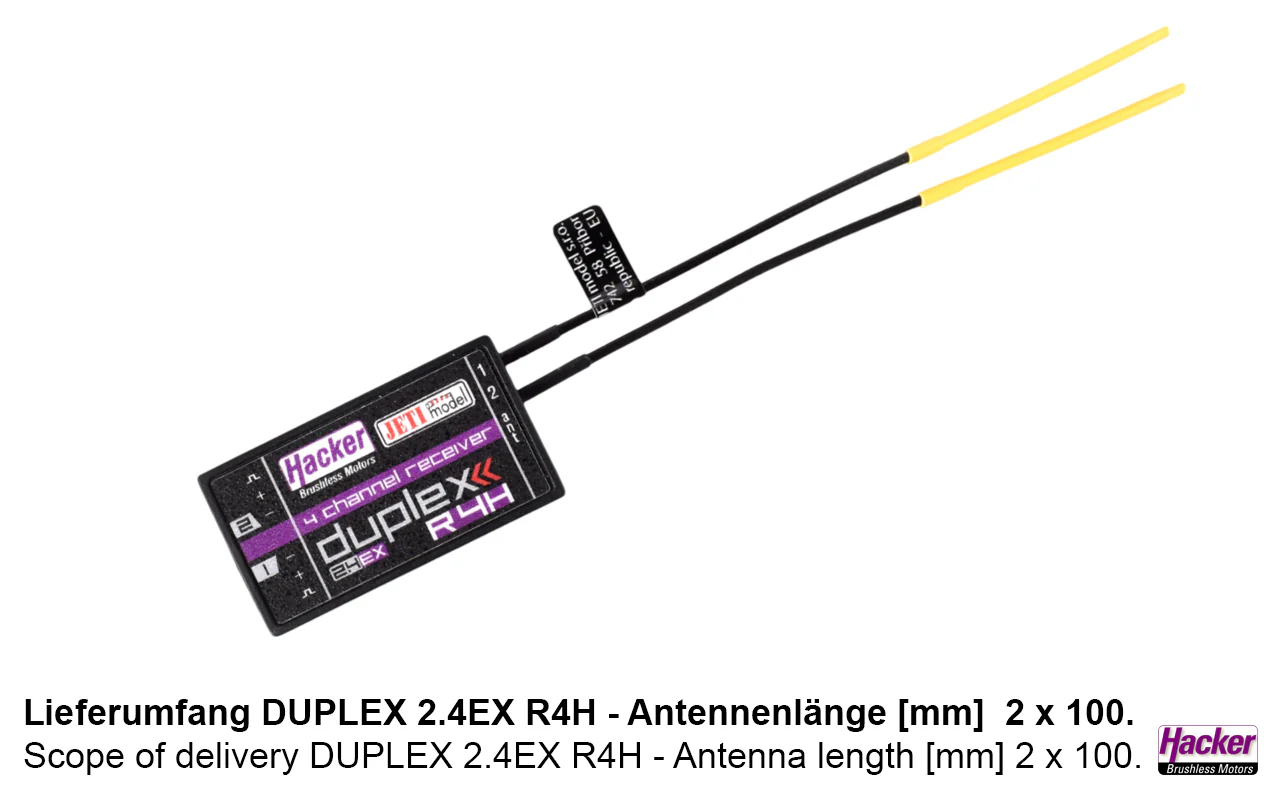 Jeti Duplex 2.4EX Receiver R4H JDEX-R4H - Image 2