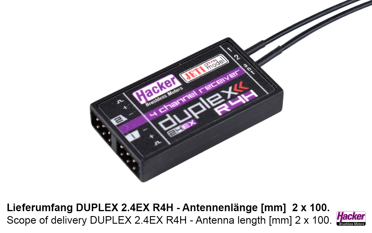 Jeti Duplex 2.4EX Receiver R4H JDEX-R4H - Image 4