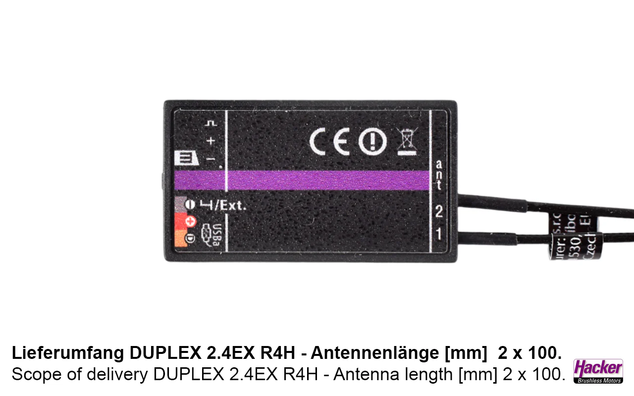 Jeti Duplex 2.4EX Receiver R4H JDEX-R4H - Image 5