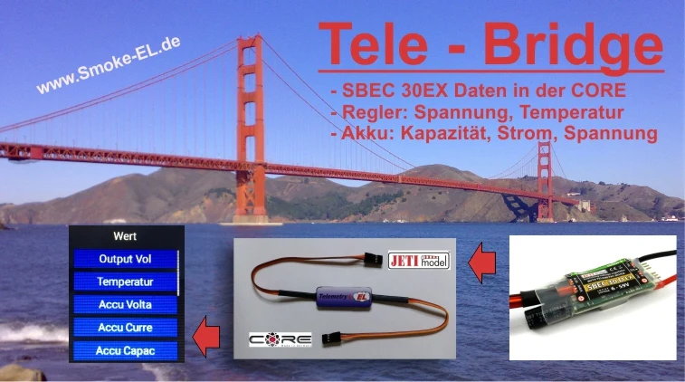 Jeti to Powerbox Core Telemetry Bridge HUB Z0502 from Smoke Systems - Image 16