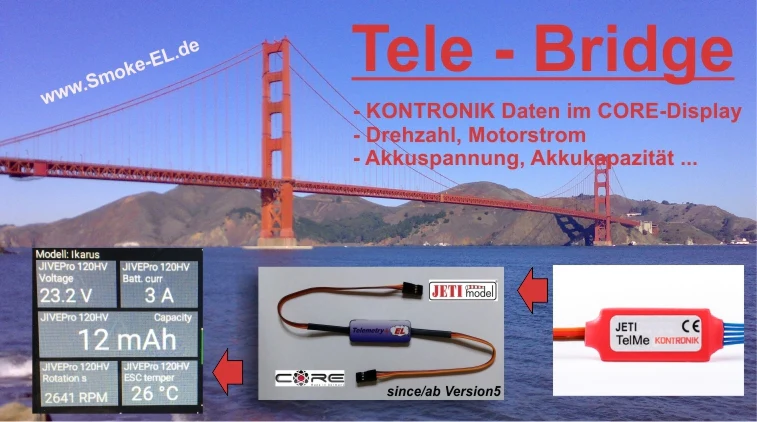 Jeti to Powerbox Core Telemetry Bridge HUB Z0502 from Smoke Systems - Image 18