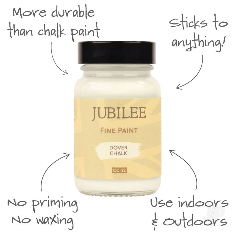 Jubilee Maker Paint - Dover Chalk (60ml) GLDJ101001 - Image 2
