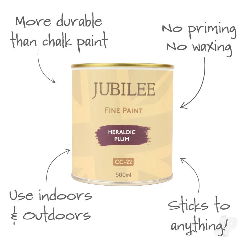 Jubilee Maker Paint - Heraldic Plum (500ml) GLDJ105010 - Image 2