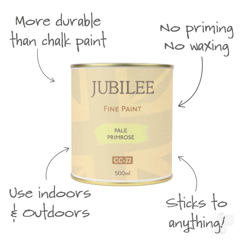 Jubilee Maker Paint - Pale Primrose (500ml) GLDJ105028 - Image 2