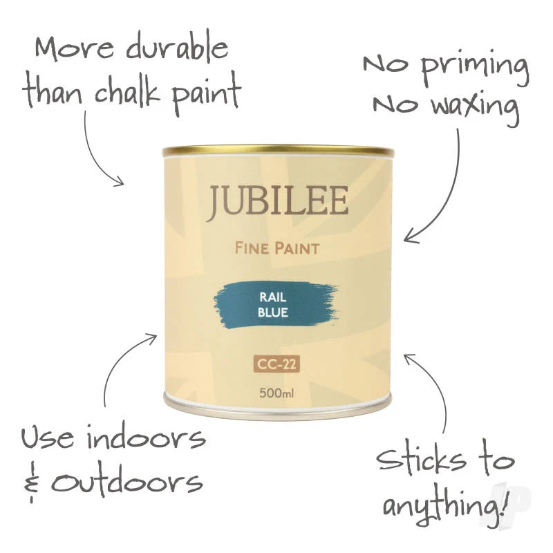 Jubilee Maker Paint - Rail Blue (500ml) GLDJ105026 - Image 2