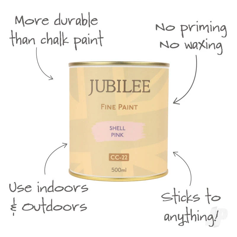 Jubilee Maker Paint - Shell Pink (500ml) GLDJ105027 - Image 2