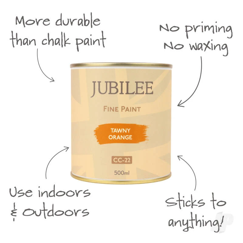 Jubilee Maker Paint - Tawny Orange (500ml) GLDJ105015 - Image 2