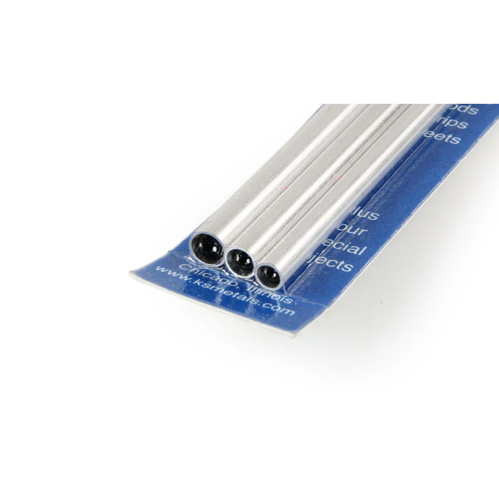 K&S 12in Soft Bendable Aluminium Tube 3/16, 7/32, 1/4 (3pcs) KNS5074