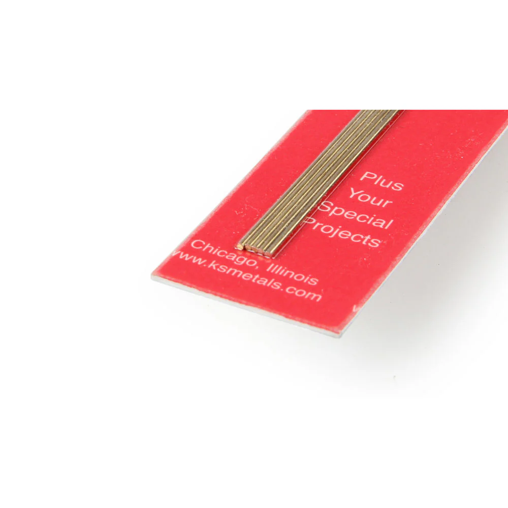 K&S 1x300mm Round Brass Rod (5pcs) KNS9861