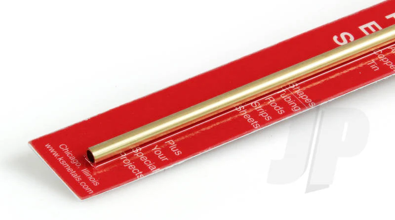 K&S 3/16 x .014 Round Brass Tube 12" (1 Pack) 129