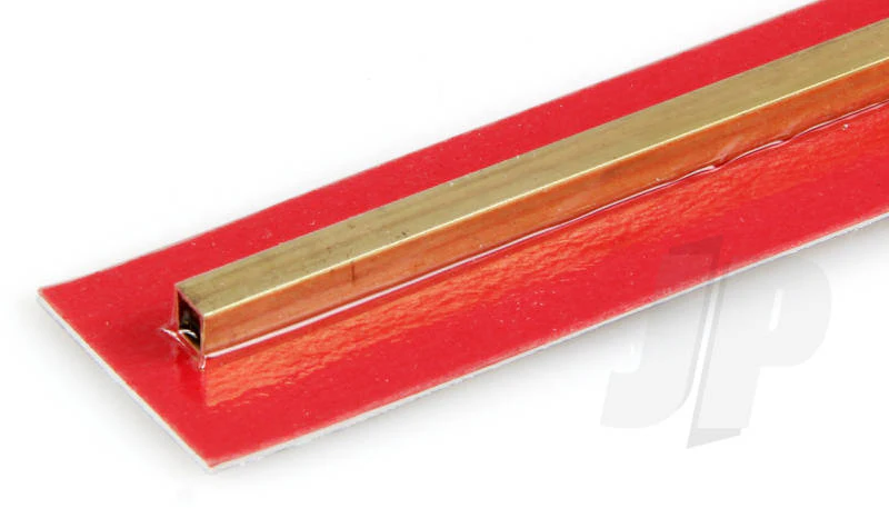 K&S 3/16 x .014 Square Brass Tube 12" (1 Pack) 153