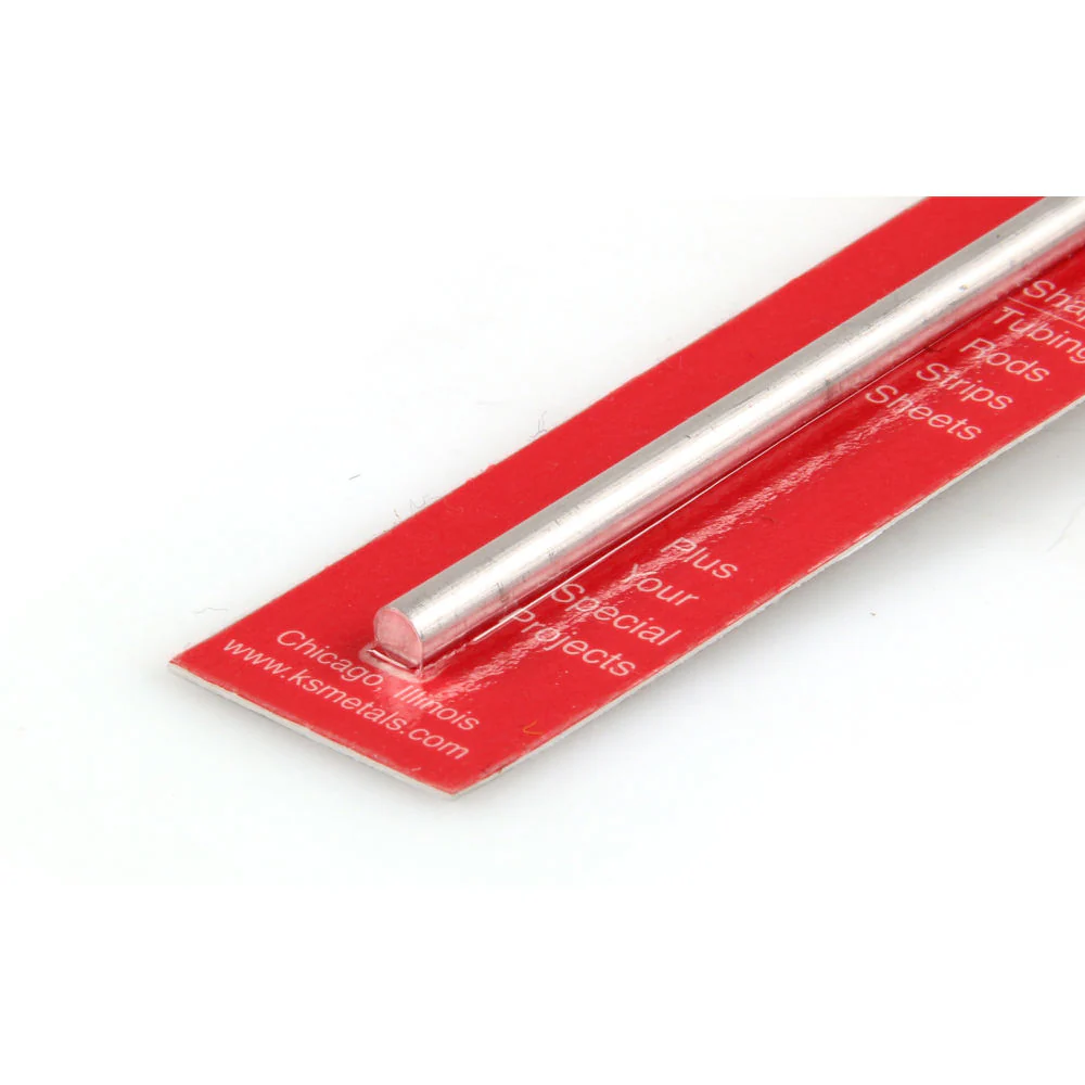 K&S 3/16x12in Solid Aluminium Rod KNS83044