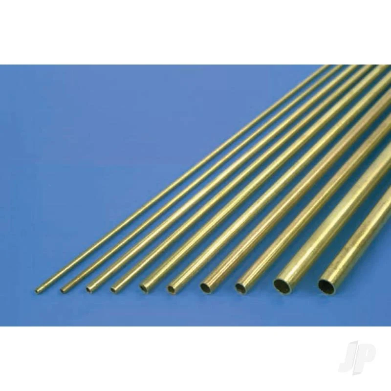 K&S 4mm x 1m Round Brass Tube, .225mm Wall (Single Piece) 3936
