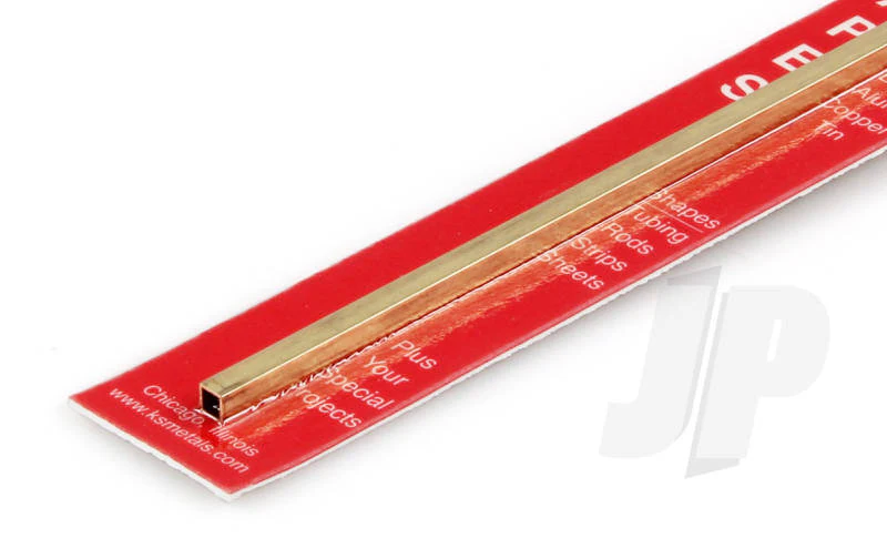 K&S 5/32 x .014 Square Brass Tube 12" (1 Pack) 152 / 8152
