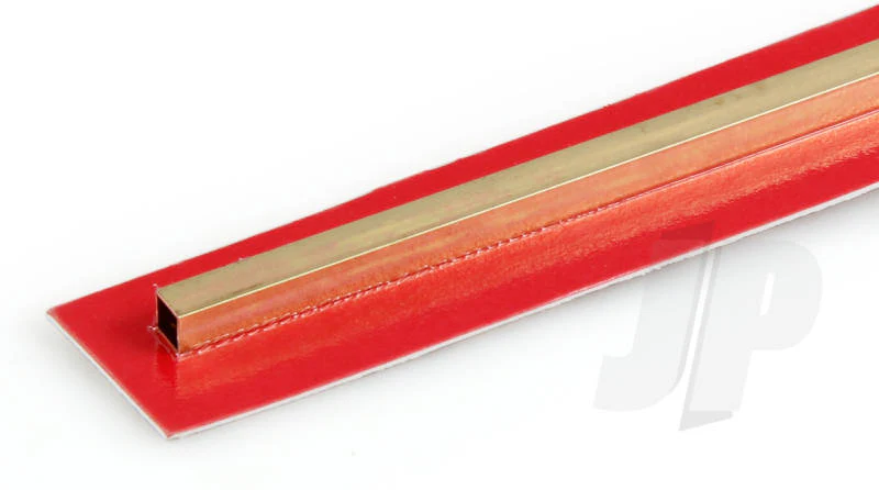 K&S 7/32 x .014 Square Brass Tube 12" (1 Pack) 154