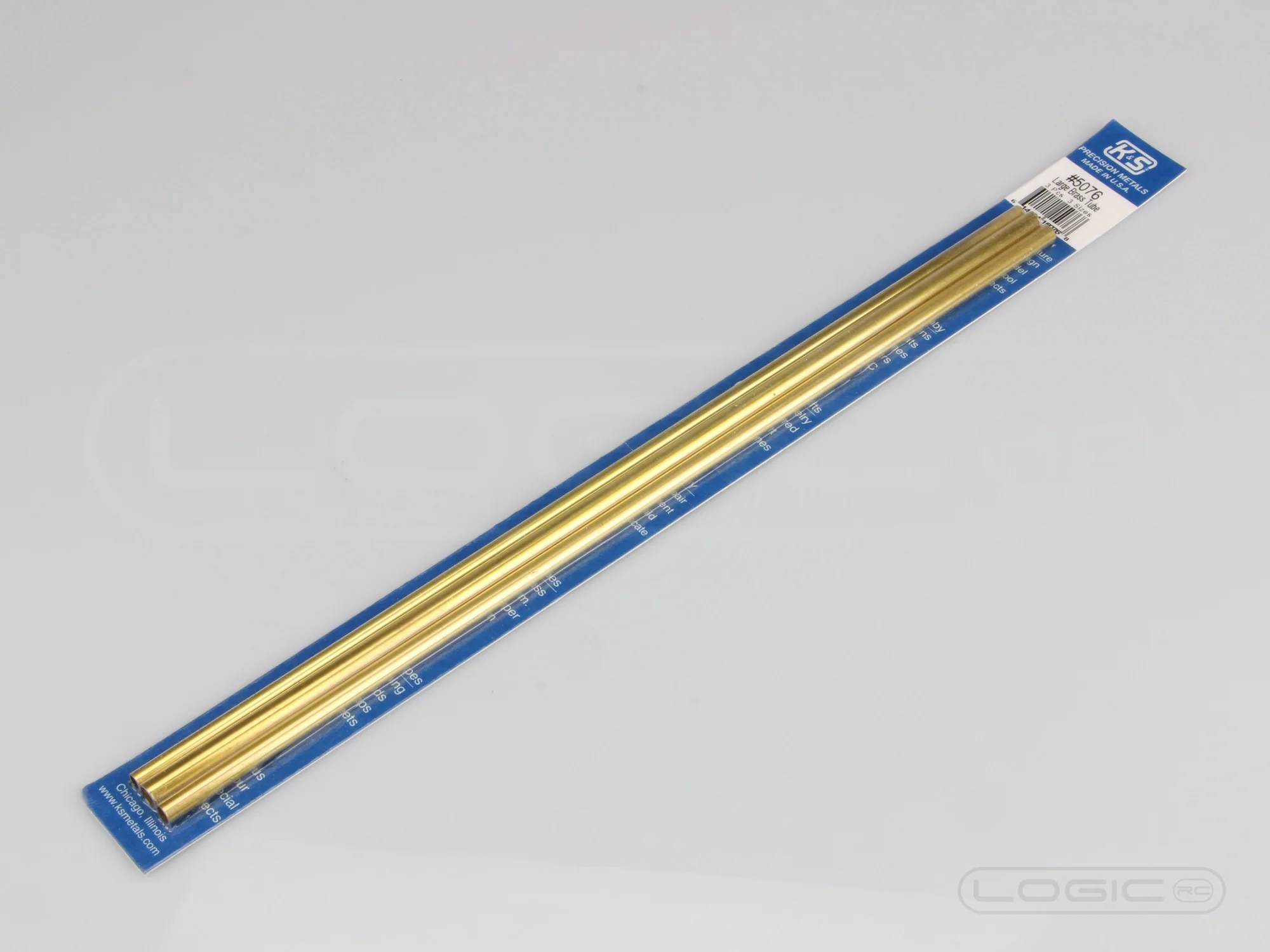 K&S Bendable Brass Tube 12" Pk3 3/16, 7/32, 1/4 KNS5076