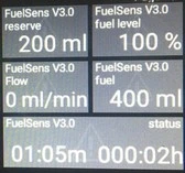Live Telemetry Fuel Gauge for Combustion & Turbine Engines from Smoke Systems Fuel Sensor (L) 250 - 3000ml/min - Image 3
