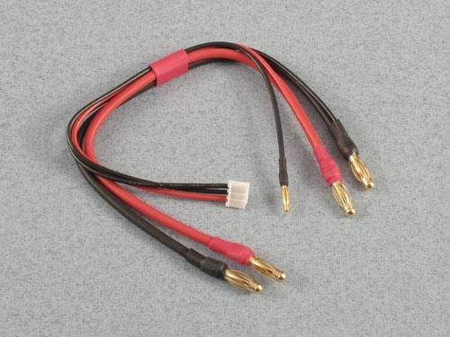 Logic Charge Lead : 4mm~4mm Gold (2mm Gold Balance) 22AWG 300mm for Car Packs O-LGL-CLGC04BAL