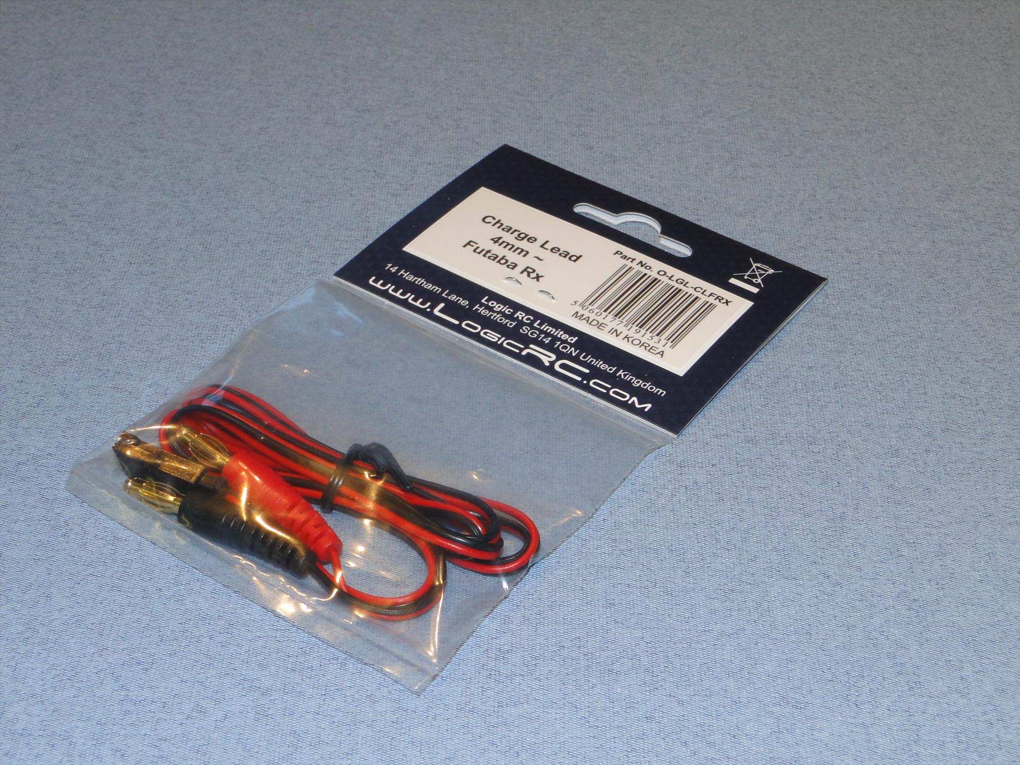 Logic RC Charge Lead : 4mm to Futaba Rx O-LGL-CLFRX - Image 2