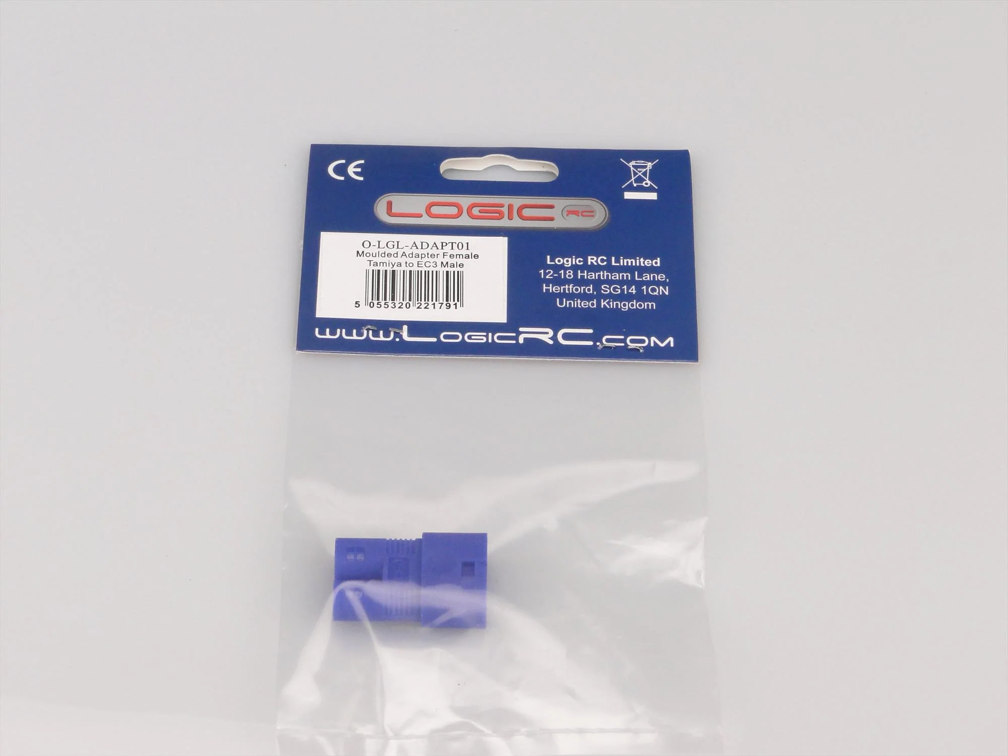 Logic Moulded Adapter Female Tamiya to EC3 Male O-LGL-ADAPT01