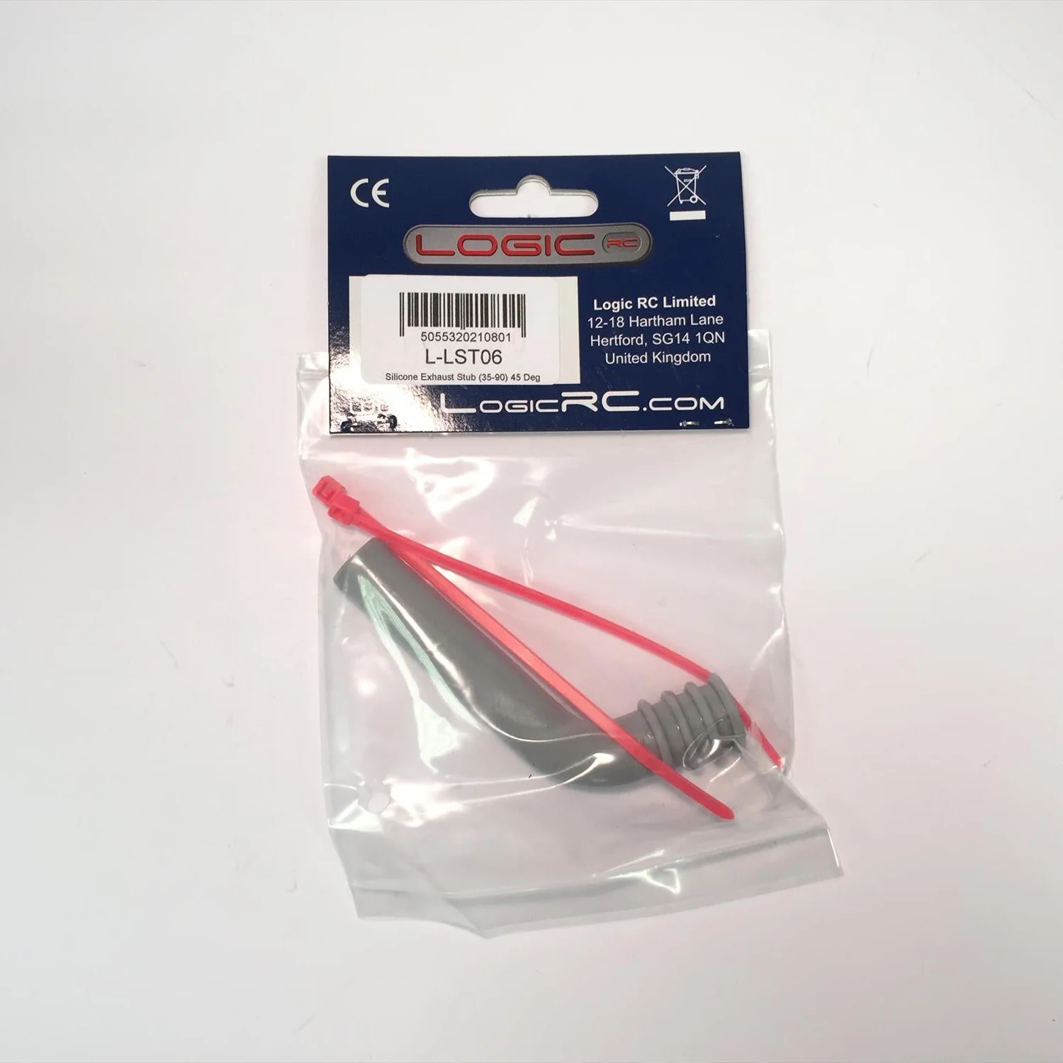 Logic Silicone Exhaust Deflector 7mm 45 Deg LST06 - Image 2