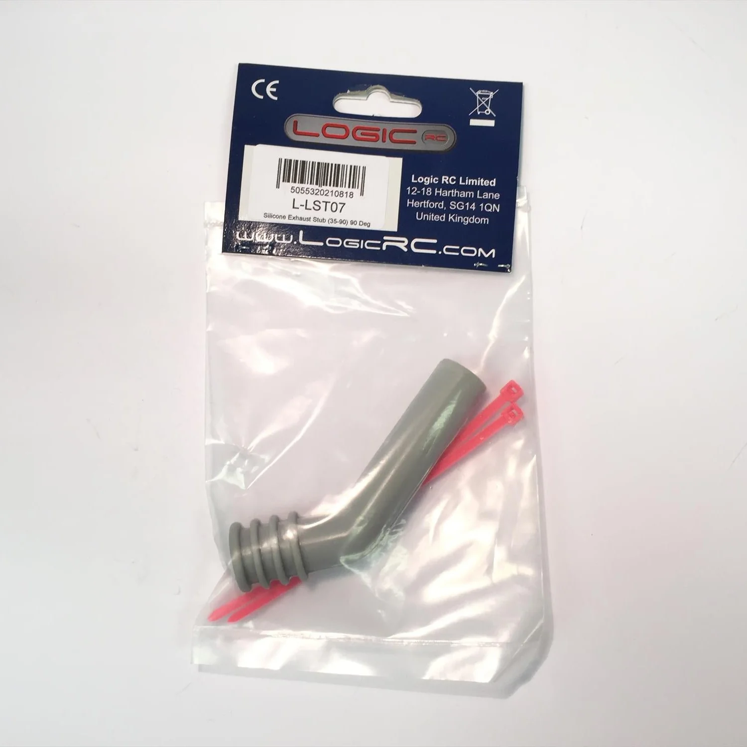 Logic Silicone Exhaust Deflector 9mm 45 Deg LST07 - Image 2