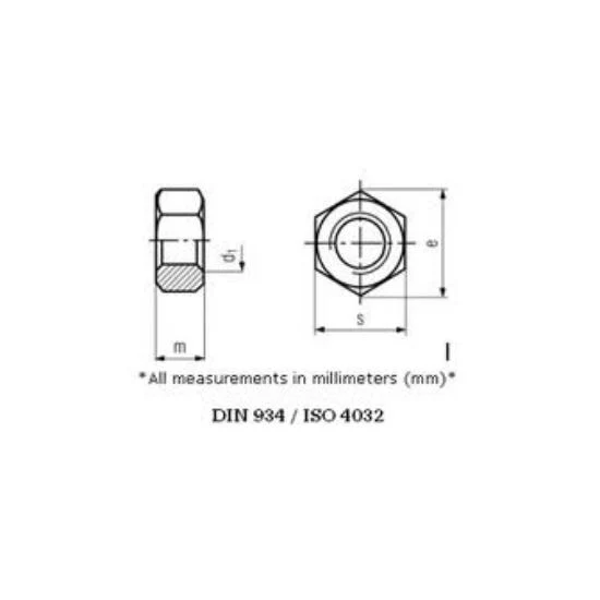 M3.5 Plain Steel Nuts with Bulk Buy Option - Image 2