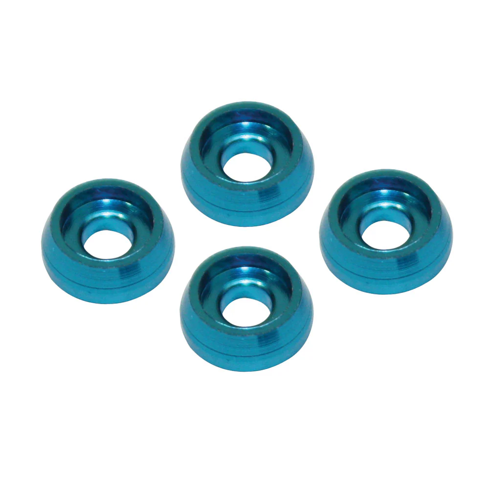 MacGregor Aluminum Cone Washer 4pcs (Blue) 3 D8 x H3 ACC0123