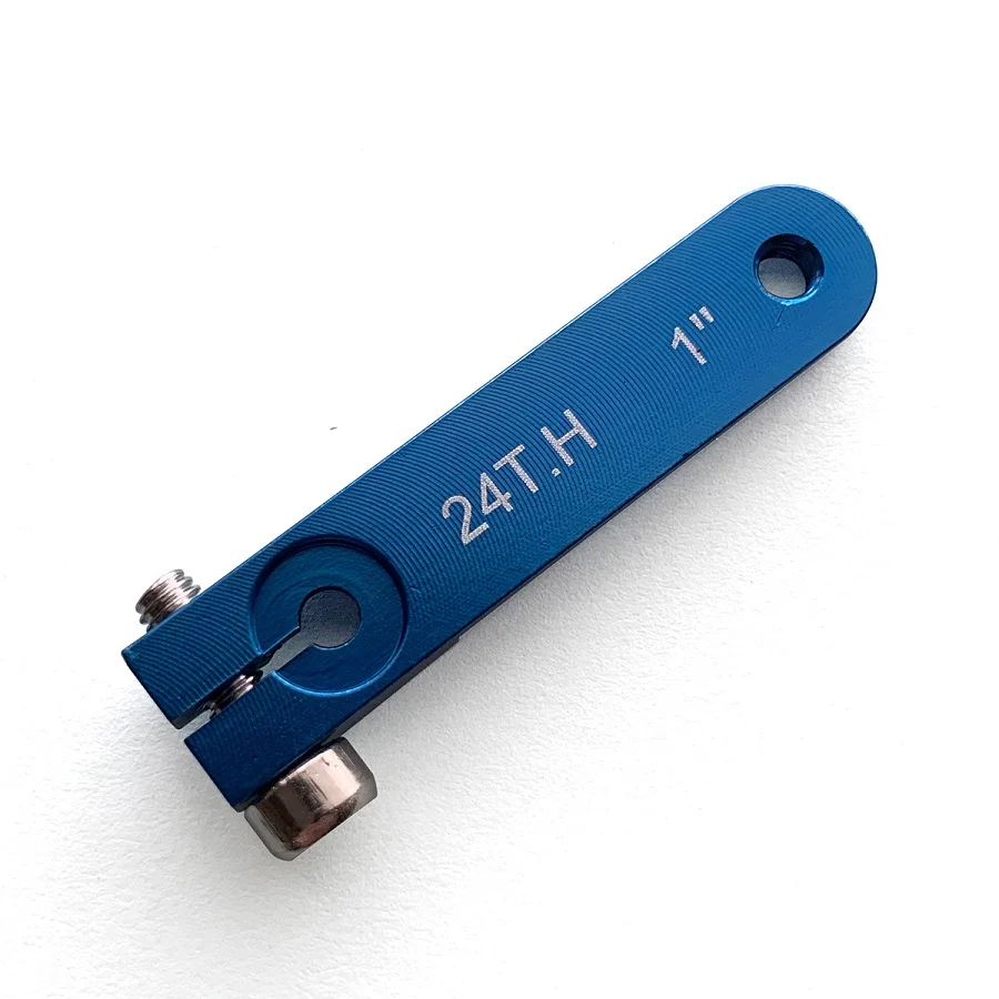 MacGregor Hitec Aluminium Servo Arm 1in M3 Blue ACC0191