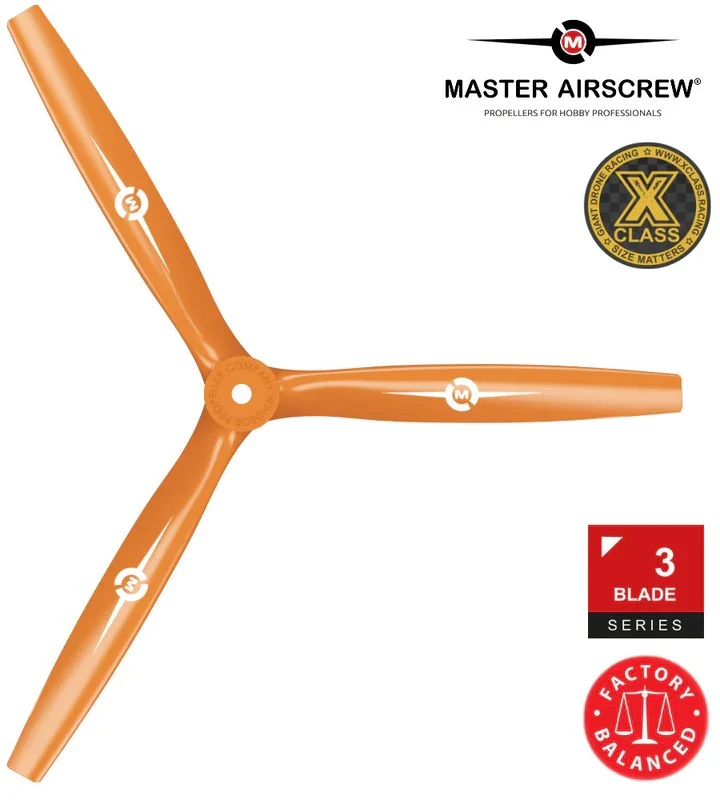 Master Airscrew 13x12" 3-Blade Series Propeller - Orange