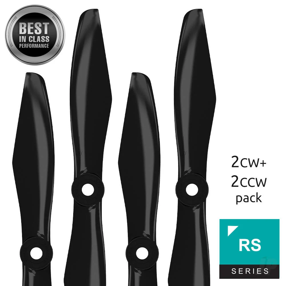 Master Airscrew 5x4.5" RS-FPV Racing Propeller Set (x4) - Black