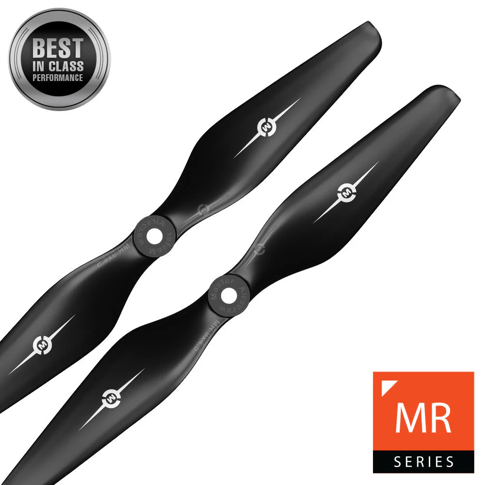 Master Airscrew 8x4.5" MR Propeller Set (x2) - Black