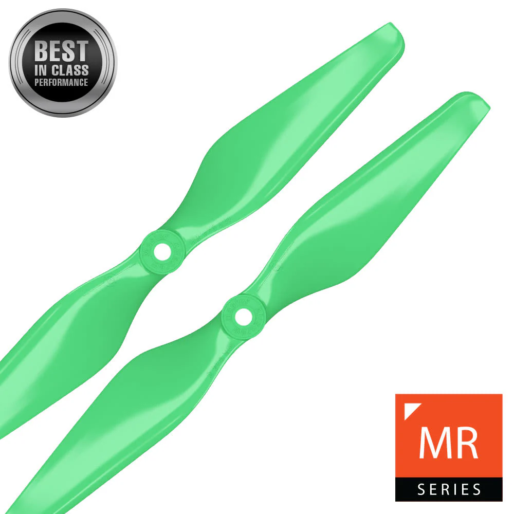 Master Airscrew 9x4.5" MR Propeller Set (x2) - Green