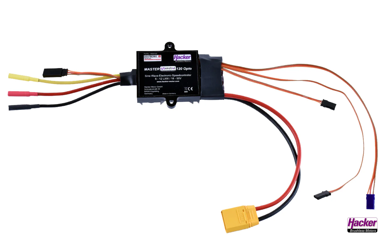 MASTER Senstrol 120A Opto ESC from Hacker 14000120 - Image 2