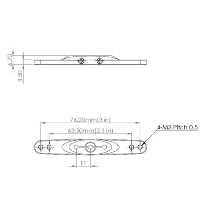 MKS Aluminium Double Servo Horn (L: 2.5/3 in) O0002025-2 For HBL960~990, HBL665/669, HV777/A+, DS9910, HV9930 - Image 2