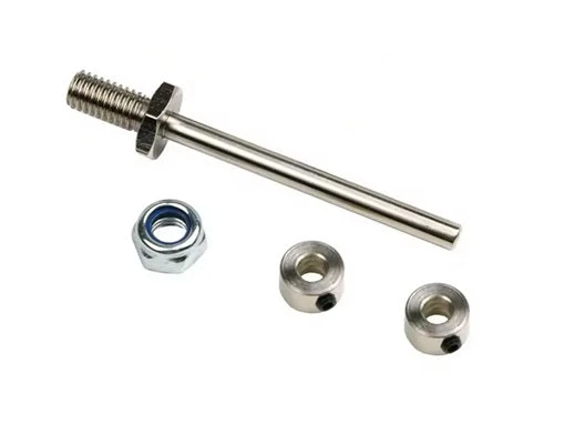 Nexus Steel Axle Shaft with Two Chocks & One Stop Nut M6xD4xL45MM
